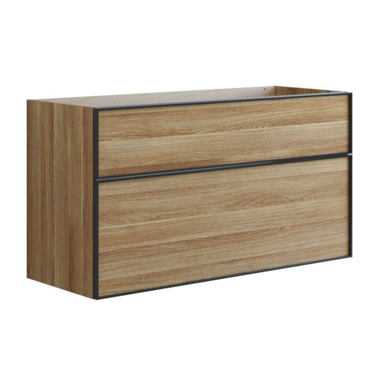 Dansani Inzo Alu-ramme svart Servantskap med ekstra stor underskuff Varm eik / 120cm dobbel Dansani Servantskap DA-U28-8055