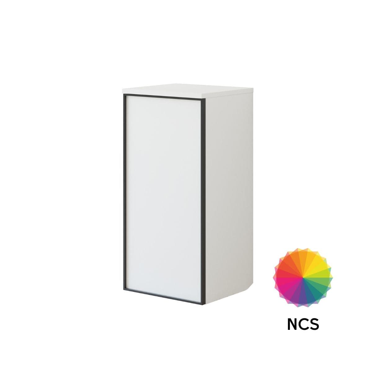 Dansani Inzo Alu-ramme svart Underskap 1 dør B40 NCS farge / 40cm / Versjon A høyre hengslet Dansani Sideskap bad DA-U43-8199