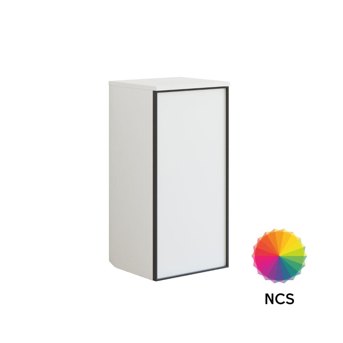 Dansani Inzo Alu-ramme svart Underskap 1 dør B40 NCS farge / 40cm / Versjon A venstre hengslet Dansani Sideskap bad DA-U43-8299