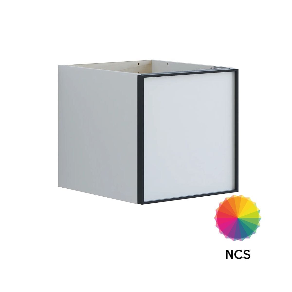 Dansani Inzo Alu-ramme svart Underskap 1 skuff B40xH40xD44cm NCS farge Dansani Sideskap bad DA-U51-8099