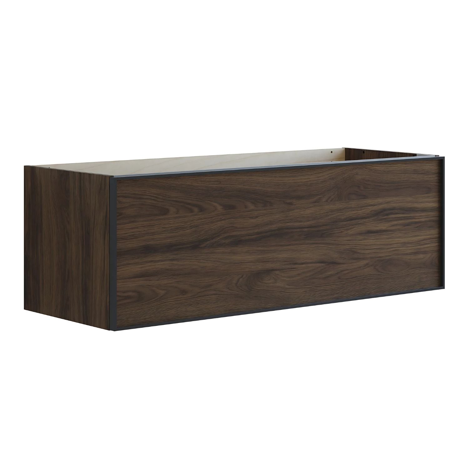 Dansani Inzo Alu-ramme svart Underskap 1 skuff B60-120xH40xD44cm Brun eik / 120cm Dansani Sideskap bad DA-U32-8052