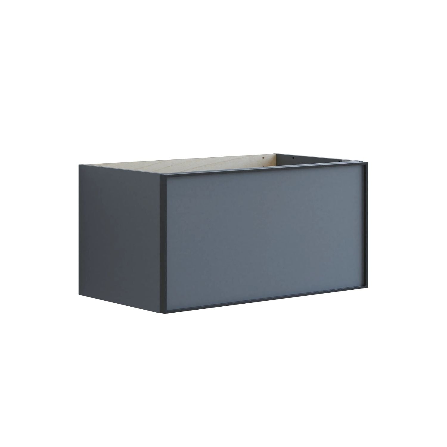 Dansani Inzo Alu-ramme svart Underskap 1 skuff B60-120xH40xD44cm Grå matt / 80cm Dansani Sideskap bad DA-U30-8003