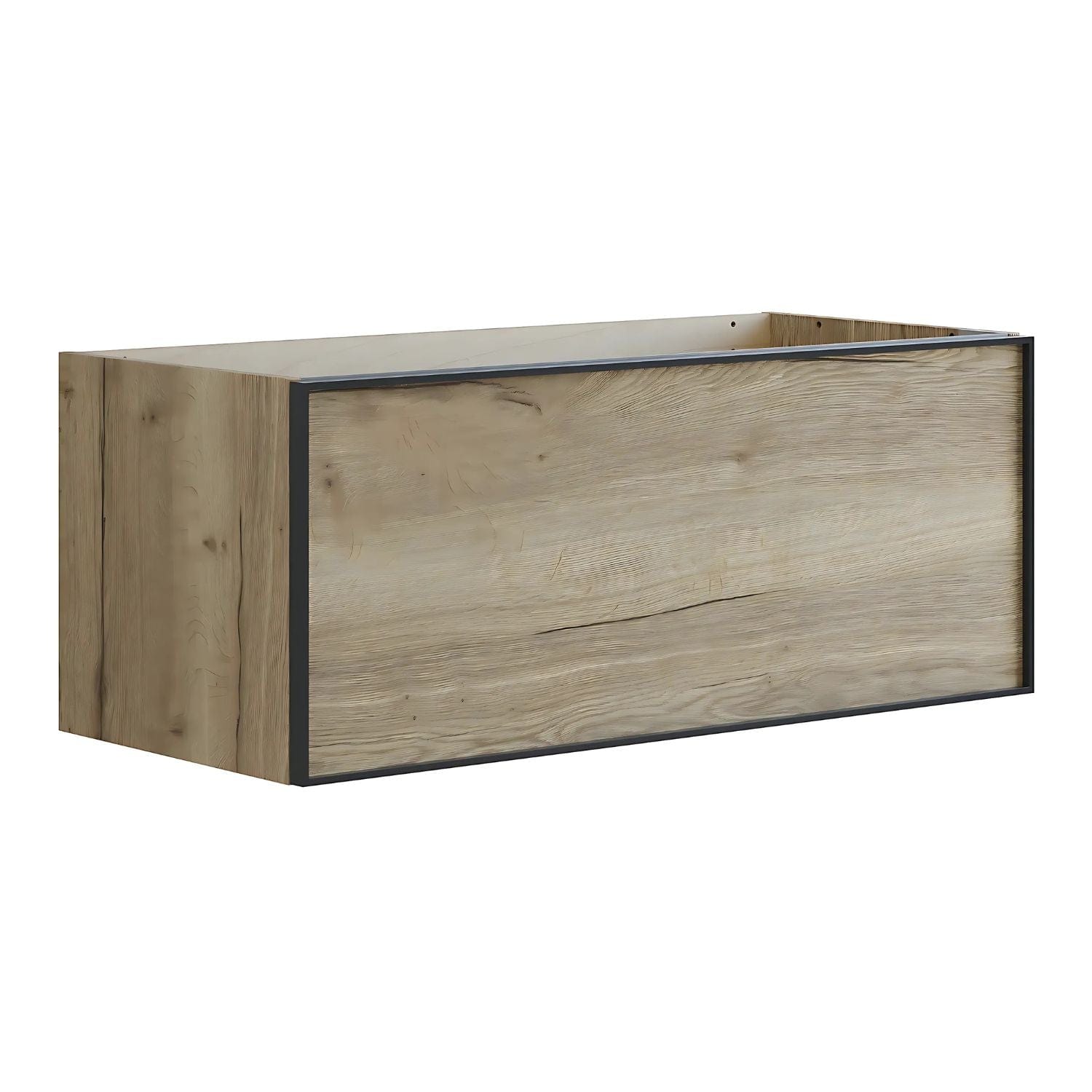 Dansani Inzo Alu-ramme svart Underskap 1 skuff B60-120xH40xD44cm Natur eik / 120cm Dansani Sideskap bad DA-U32-8049