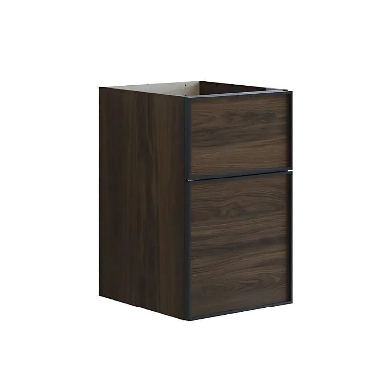 Dansani Inzo Alu-ramme svart Underskap 2 skuff B40xH48-64xD44cm Brun eik / 64cm Dansani Sideskap bad DA-U53-8052