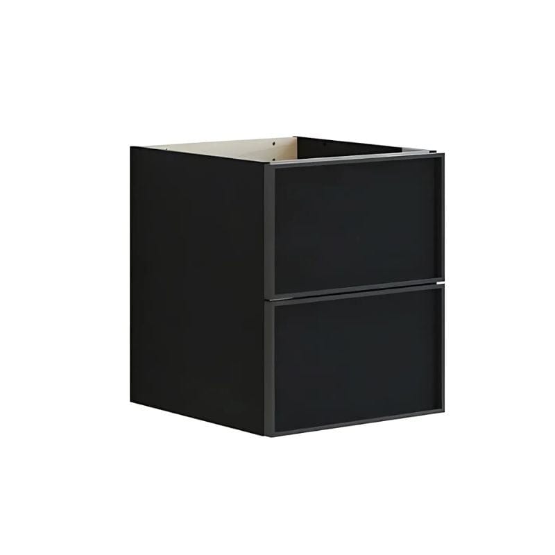 Dansani Inzo Alu-ramme svart Underskap 2 skuff B40xH48-64xD44cm Svart eik / 48cm Dansani Sideskap bad DA-U52-8050