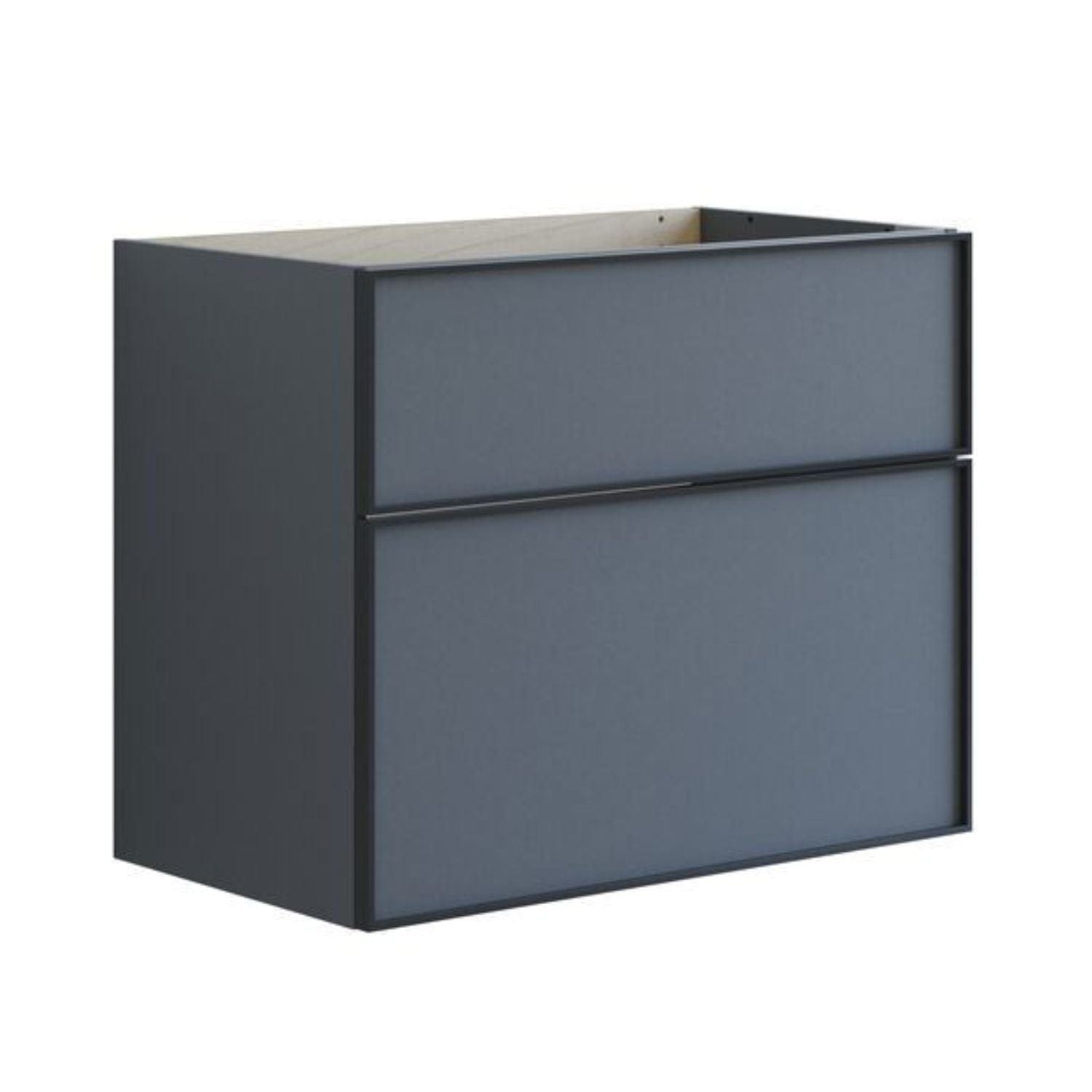 Dansani Inzo Alu-ramme svart Underskap 2 skuff Grå matt / 80cm Dansani Sideskap bad DA-U38-8003