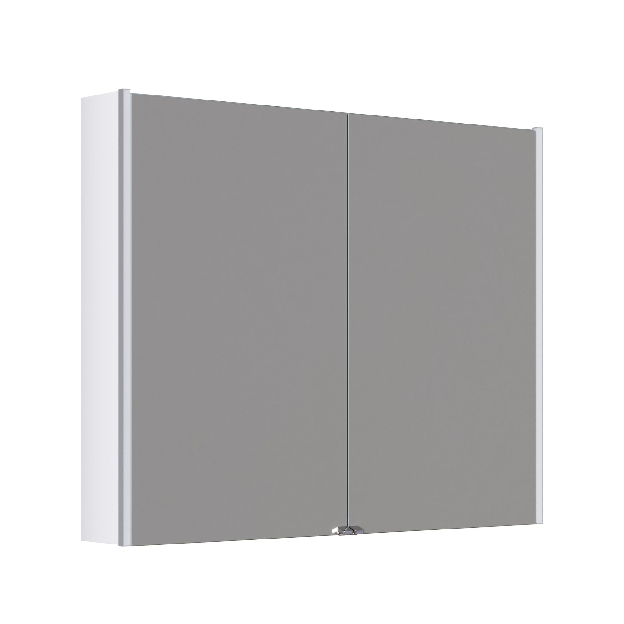 Dansani Inzo Ambi speilskap 2 dører Hvit matt lakk / 100cm Dansani Speilskap DA-S890-171