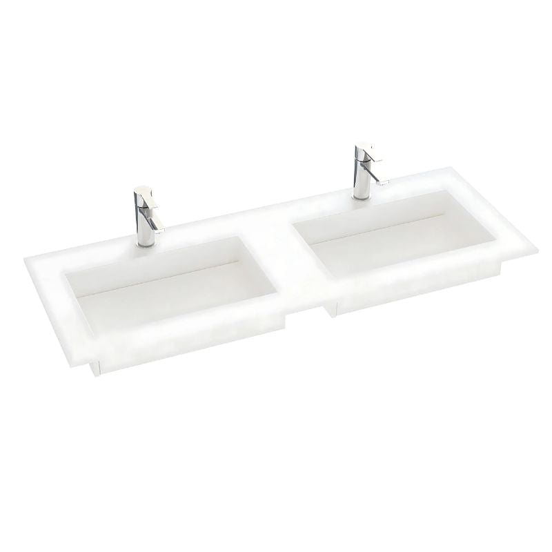 Dansani Inzo Angular Servant B60-165xH1,20xD45,50cm Blanco Zeus / 160cm dobbel Dansani Møbelservant DA-338816211