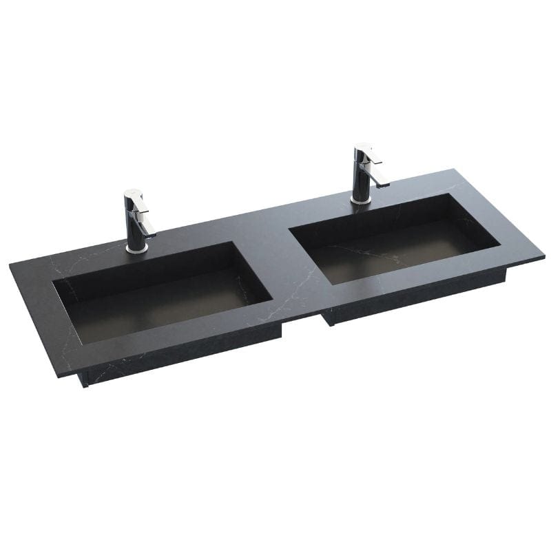 Dansani Inzo Angular Servant B60-165xH1,20xD45,50cm Charcoal Soapstone / 160cm dobbel Dansani Møbelservant DA-338816215