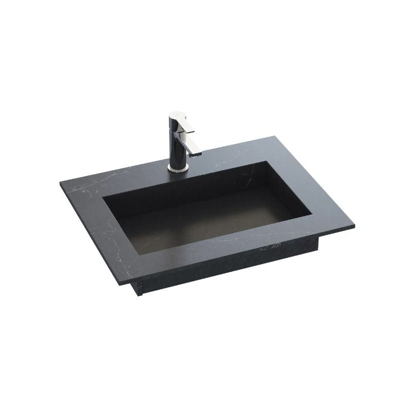 Dansani Inzo Angular Servant B60-165xH1,20xD45,50cm Charcoal Soapstone / 60cm Dansani Møbelservant DA-338806115