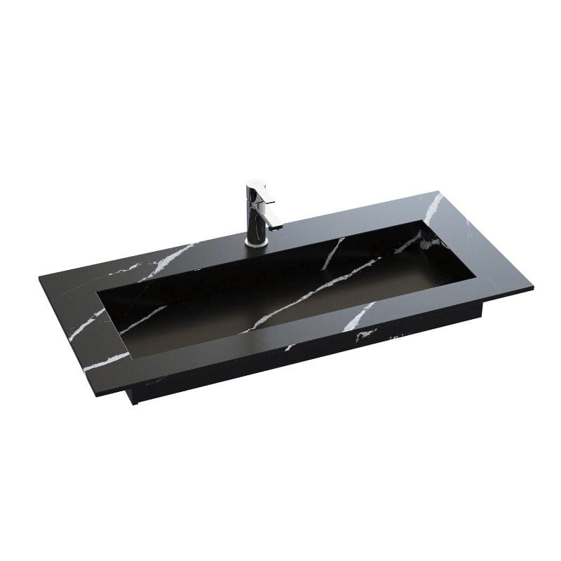Dansani Inzo Angular Servant B60-165xH1,20xD45,50cm Eternal Marquina / 100cm Dansani Møbelservant DA-338810116