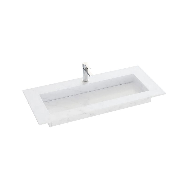 Dansani Inzo Angular Servant mål D45,50cm Eternal Statuario / 100-119cm Dansani Møbelservant DA-338810412