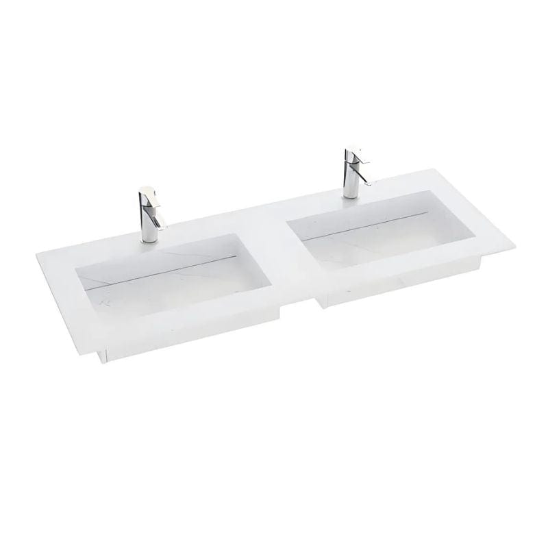 Dansani Inzo Angular Servant mål D45,50cm Eternal Statuario / 180-199cm dobbel Dansani Møbelservant DA-338818512