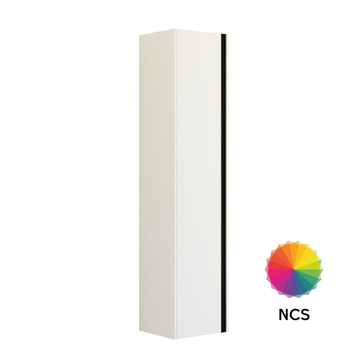 Dansani Inzo Classic Integrert alu-grep Høyskap Slim 1 dør NCS farge / 40cm Versjon A / Venstre hengslet Dansani Høyskap bad DA-T20-7299