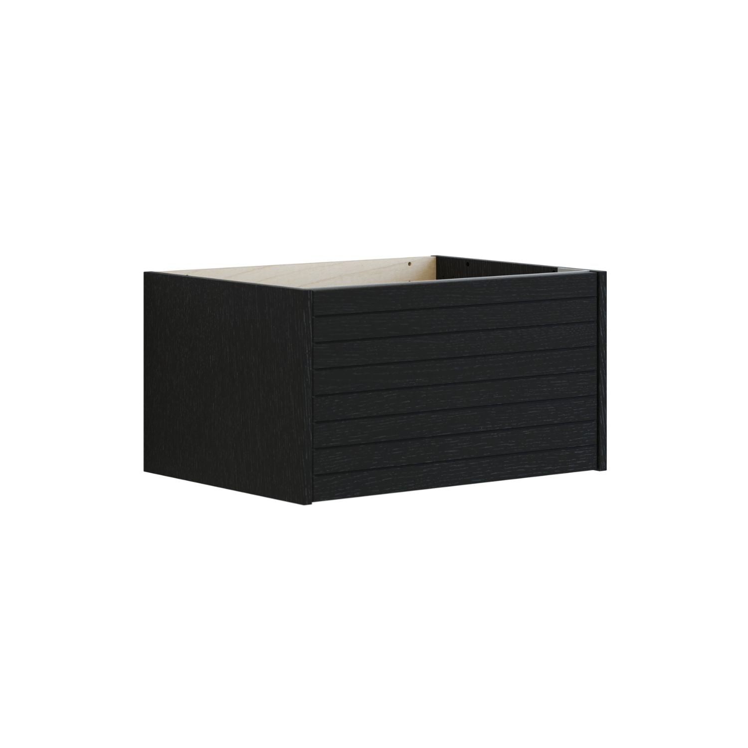 Dansani Inzo Classic Lamel Skap 1 skuff B60-120xH32xD44cm Eik noir / 60cm Dansani Sideskap bad DA-T11-6044