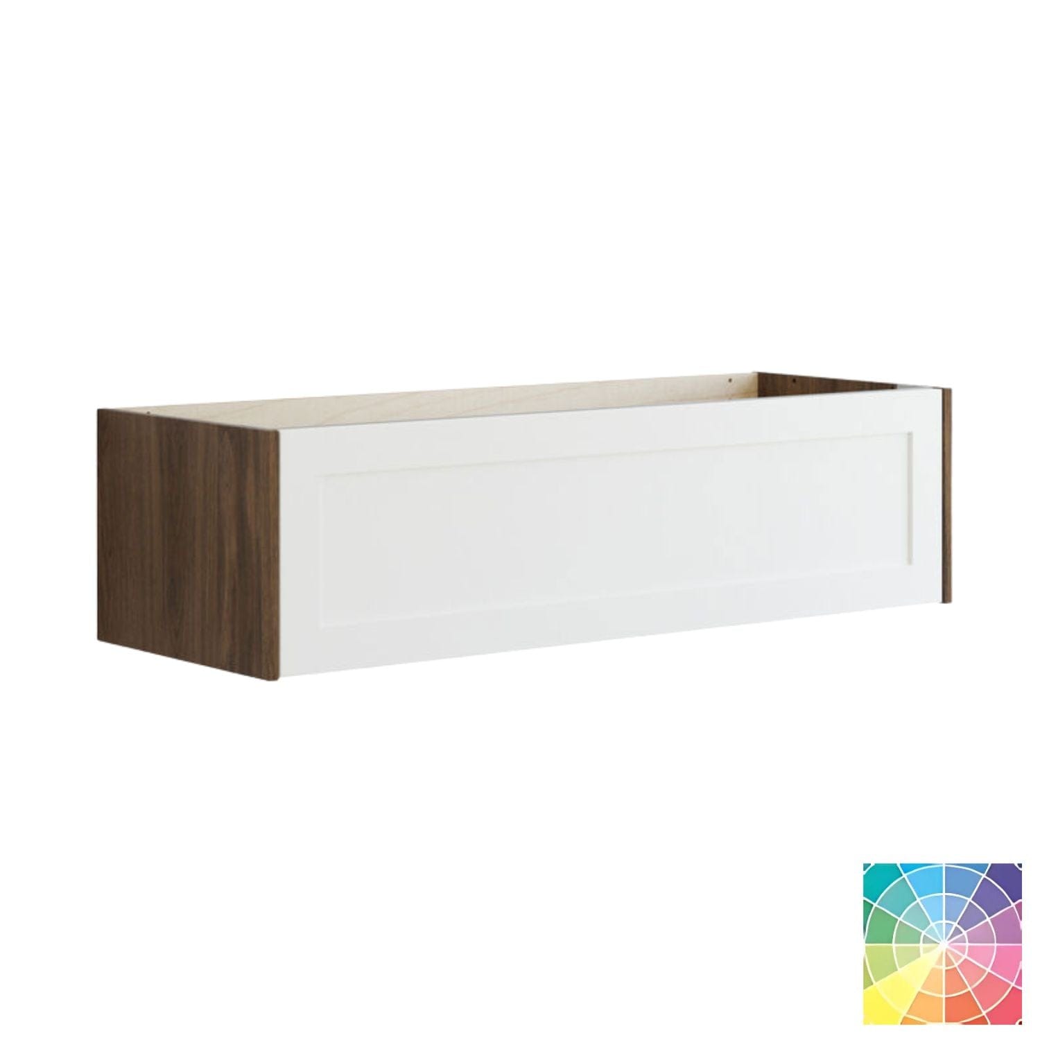 Dansani Inzo Classic Ramme Servantskap 1 skuff Brun eik/NCS farge / 120cm Dansani Servantskap DA-T04-3093