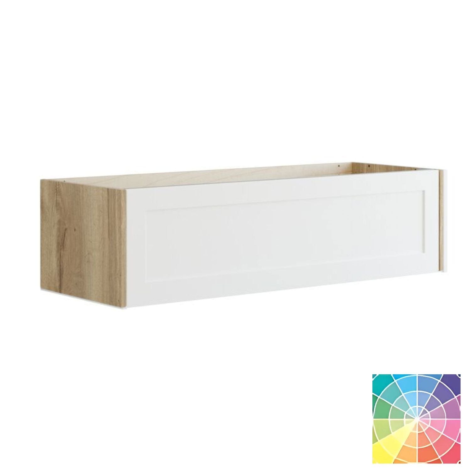 Dansani Inzo Classic Ramme Servantskap 1 skuff Natur eik/NCS farge / 120cm dobbel Dansani Servantskap DA-T05-3092