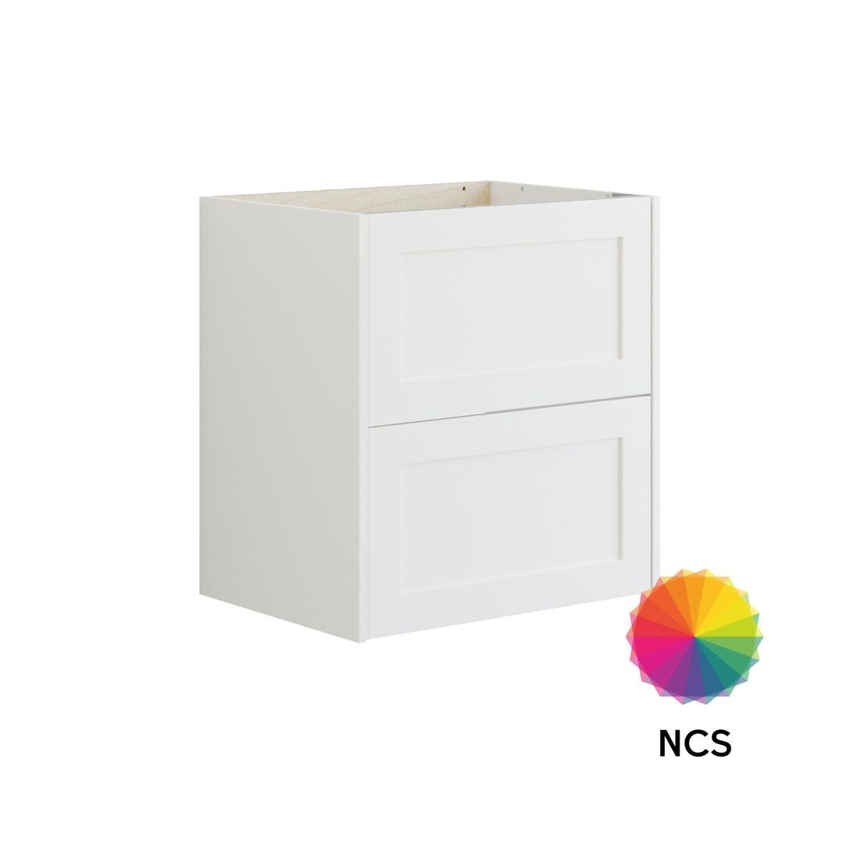 Dansani Inzo Classic Ramme Servantskap 2 skuff B60-120xH64xD44cm NCS farge / 60cm Dansani Servantskap DA-T06-3099