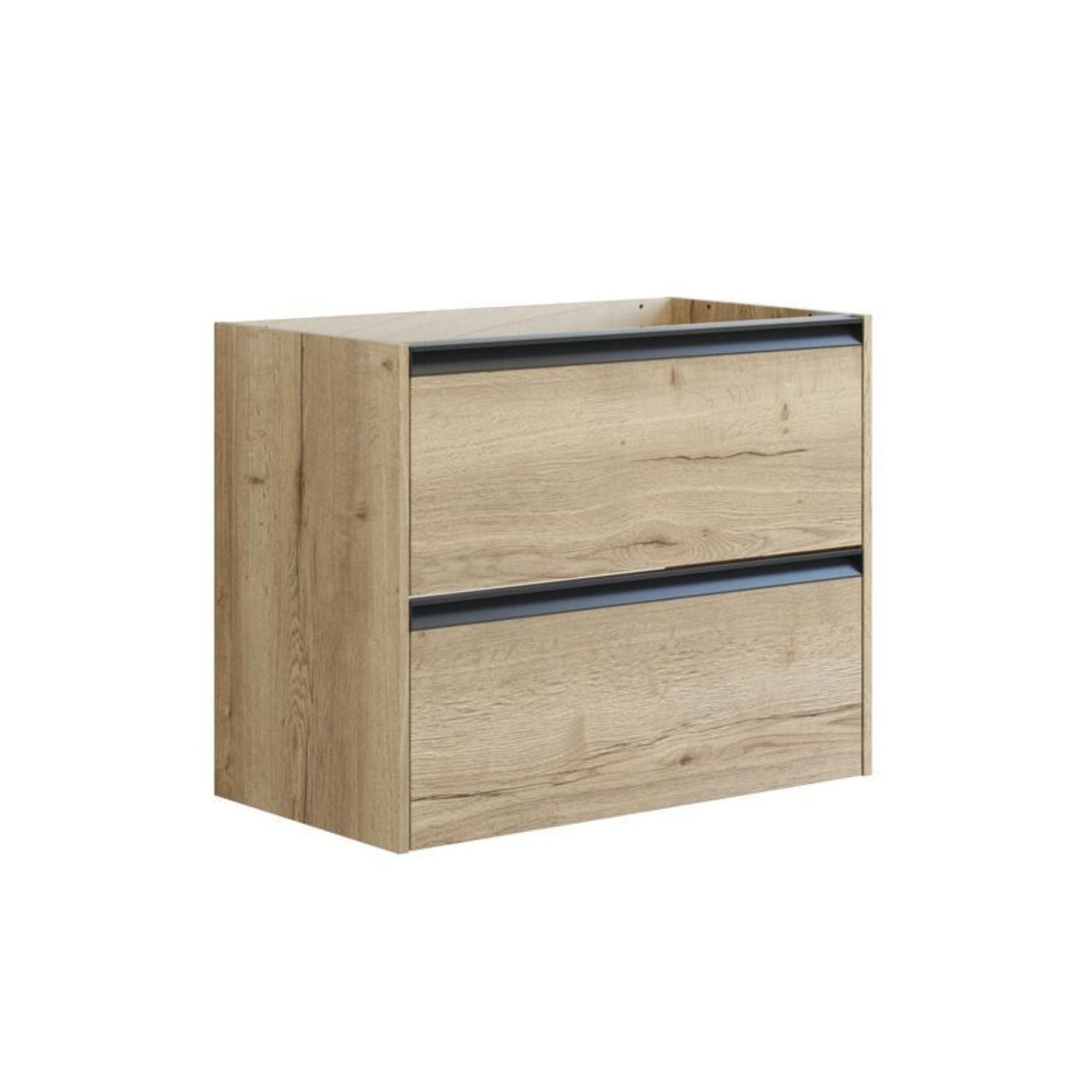 Dansani Inzo Classic Servantskap med Integrert Grep 2 skuff Natur eik / 80cm Dansani Servantskap DA-T07-7049