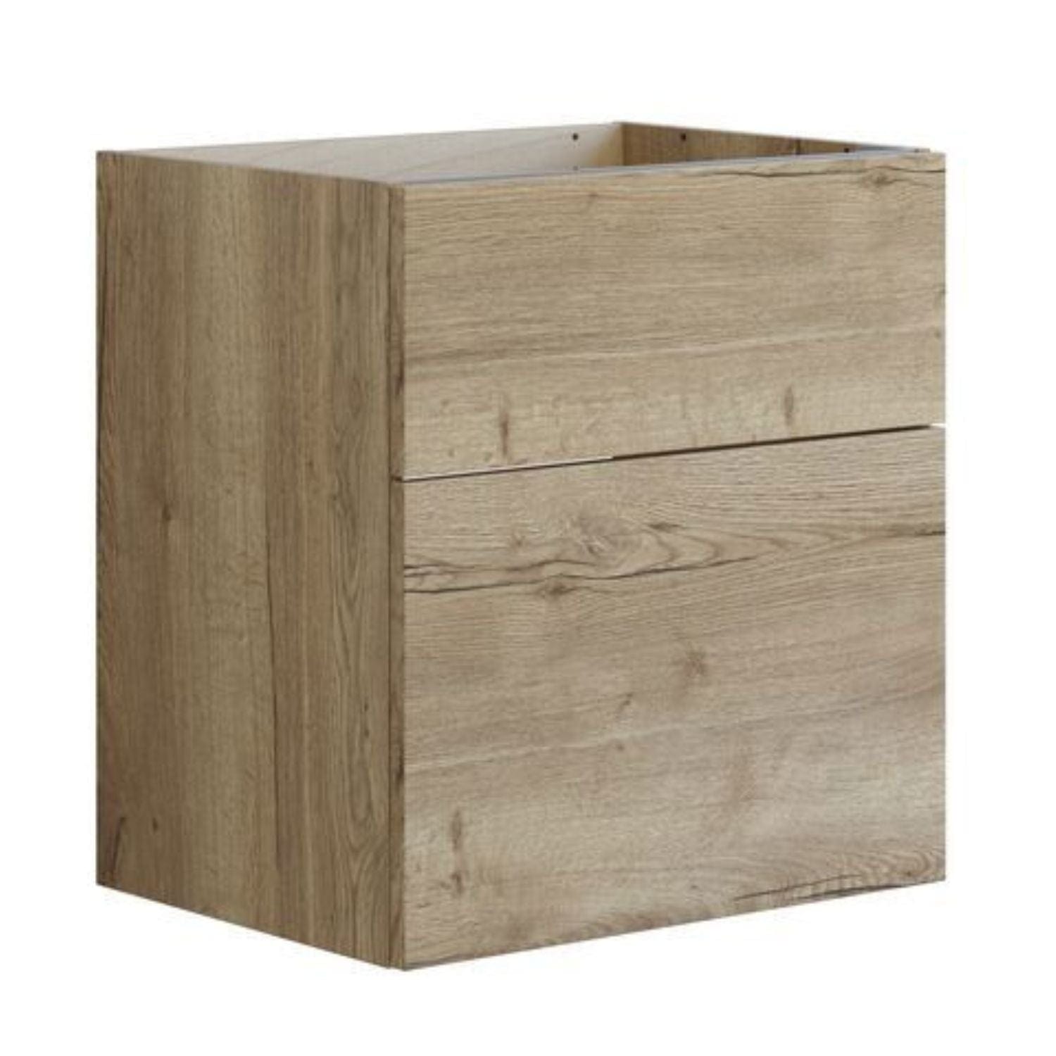 Dansani Inzo Glatt Servantskap 2 skuff ekstra høy underskuff Natur eik / 60cm Dansani Servantskap DA-U24-1049