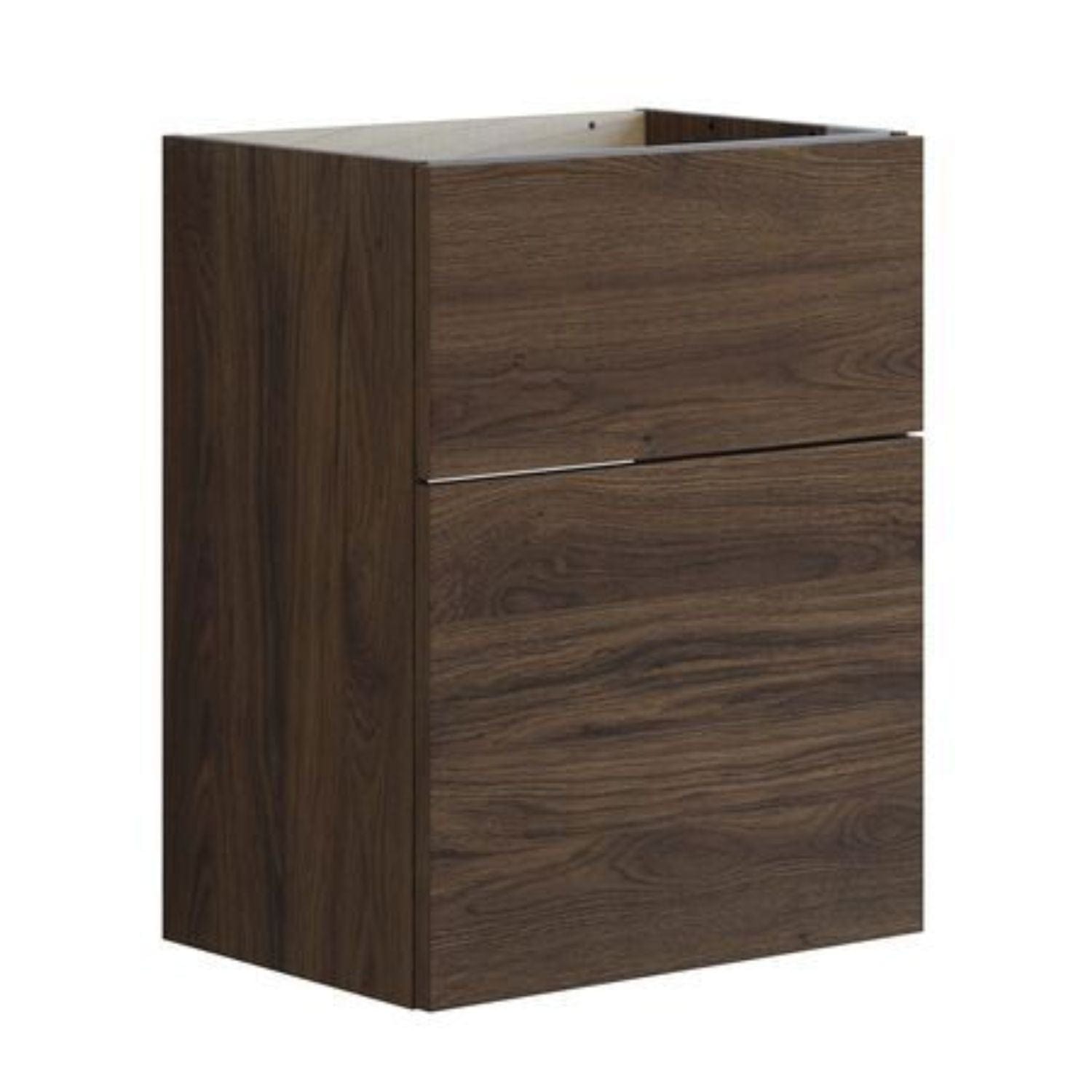 Dansani Inzo Glatt Servantskap Slim 2 skuff ekstra høy underskuff Brun eik / 50cm Dansani Servantskap DA-U09-1052