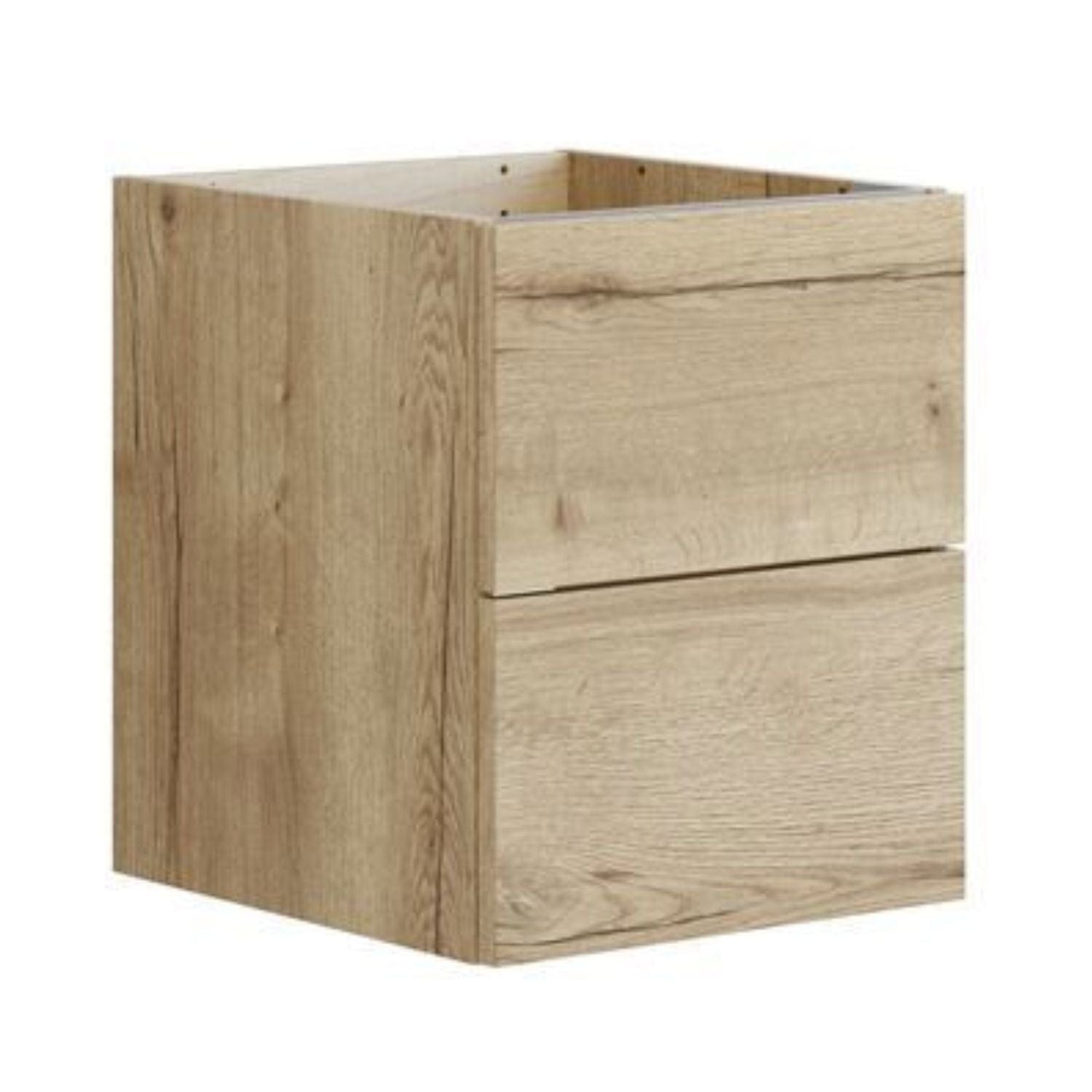 Dansani Inzo Glatt Sideskap 2 skuff Natur eik / 40cm Dansani Sideskap bad DA-U52-1049