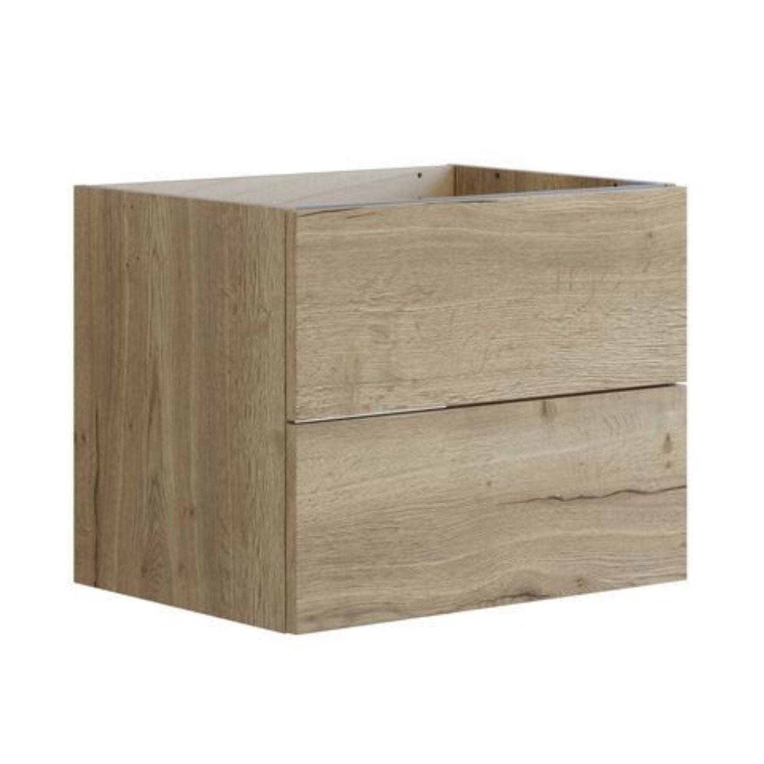 Dansani Inzo Glatt Sideskap 2 skuff Natur eik / 60cm Dansani Sideskap bad DA-U33-1049