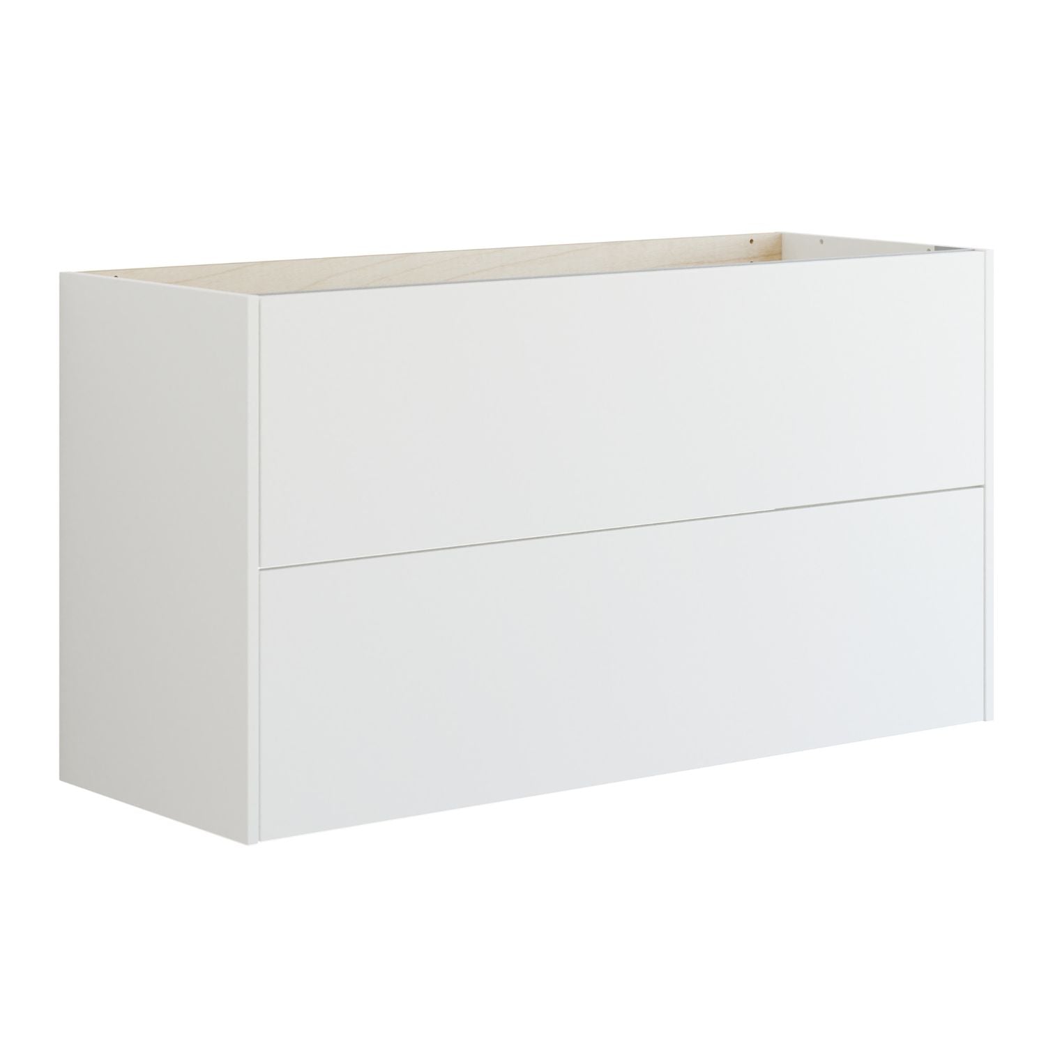 Dansani Inzo Glatt Skap 2 skuff B60-120xH64xD44cm Hvit matt / 120cm Dansani Sideskap bad DA-T18-1010