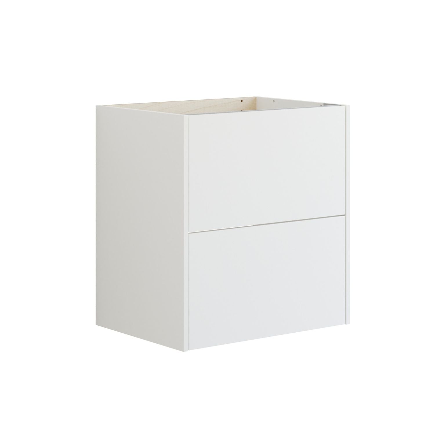 Dansani Inzo Glatt Skap 2 skuff B60-120xH64xD44cm Hvit matt / 60cm Dansani Sideskap bad DA-T15-1010