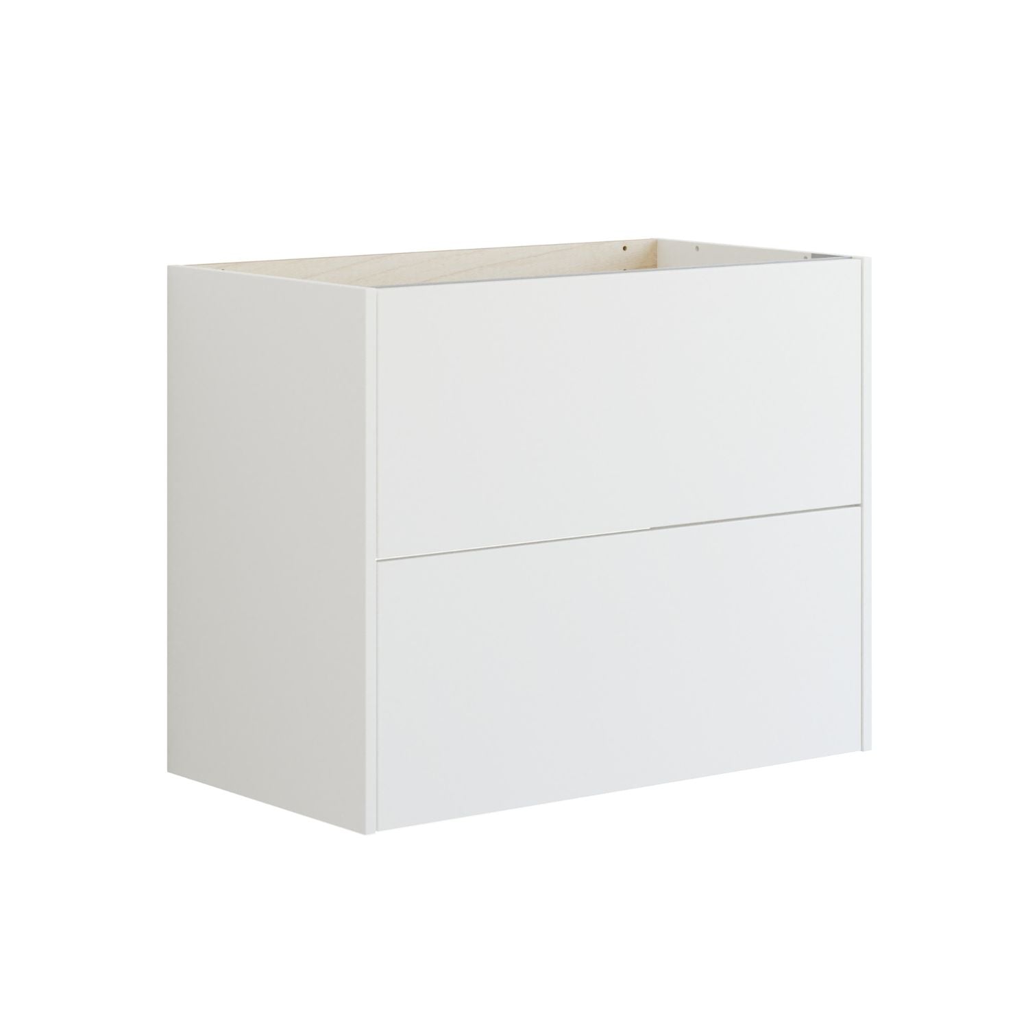 Dansani Inzo Glatt Skap 2 skuff B60-120xH64xD44cm Hvit matt / 80cm Dansani Sideskap bad DA-T16-1010