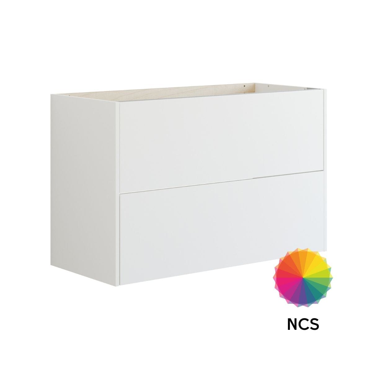 Dansani Inzo Glatt Skap 2 skuff B60-120xH64xD44cm NCS farge / 100cm Dansani Sideskap bad DA-T17-1099