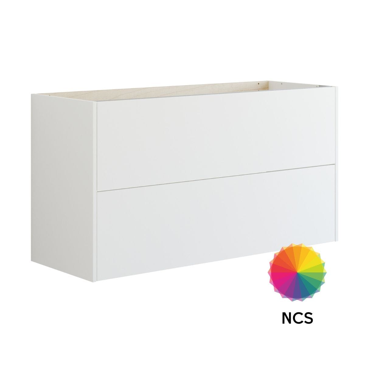 Dansani Inzo Glatt Skap 2 skuff B60-120xH64xD44cm NCS farge / 120cm Dansani Sideskap bad DA-T18-1099