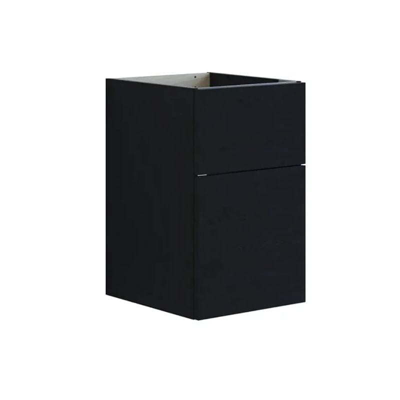 Dansani Inzo Glatt Underskap 2 skuff B40xH64xD44cm Svart eik Dansani Sideskap bad DA-U53-1050