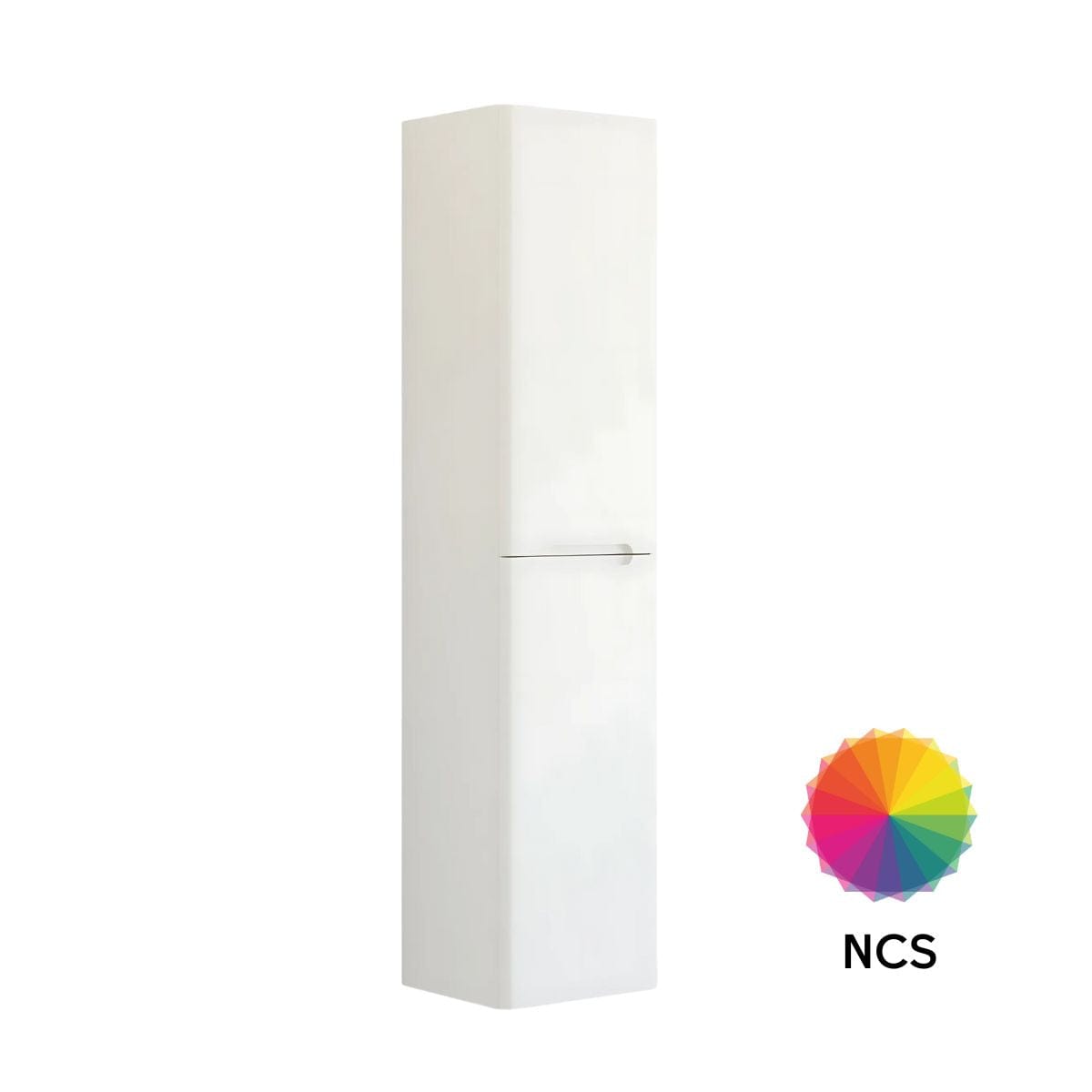 Dansani Inzo Integrert Høyskap 2 dør B40xH176xD35cm NCS farge / 40cm / Versjon A høyre hengslet Dansani Høyskap bad DA-R14-A199