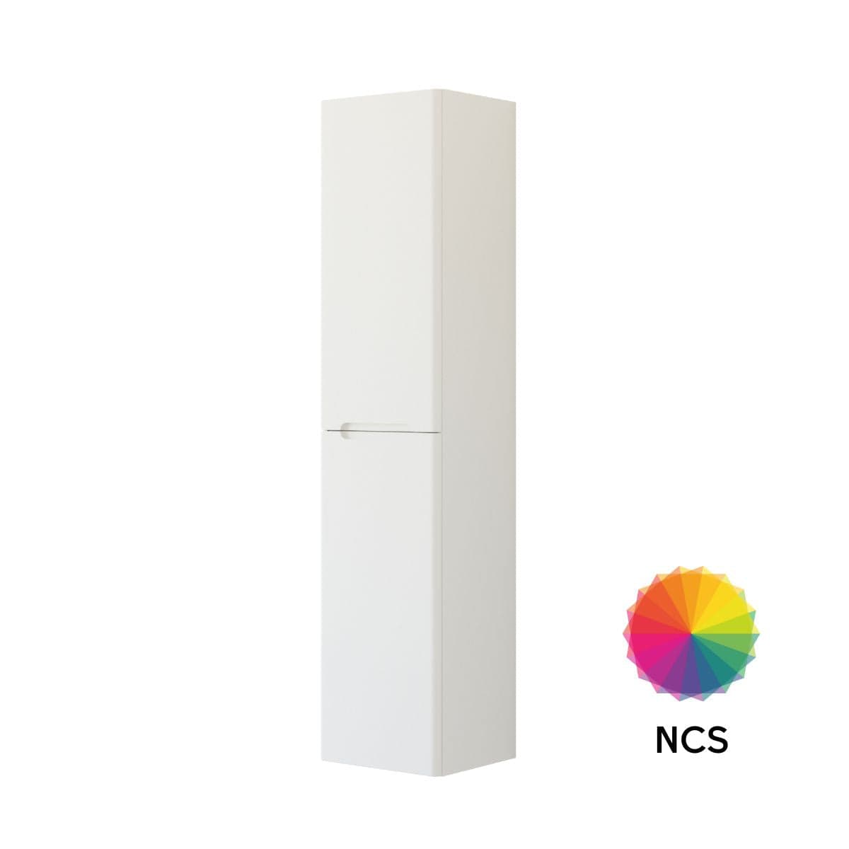 Dansani Inzo Integrert Høyskap 2 dør B40xH176xD35cm NCS farge / 40cm / Versjon B venstre hengslet Dansani Høyskap bad DA-R15-A299