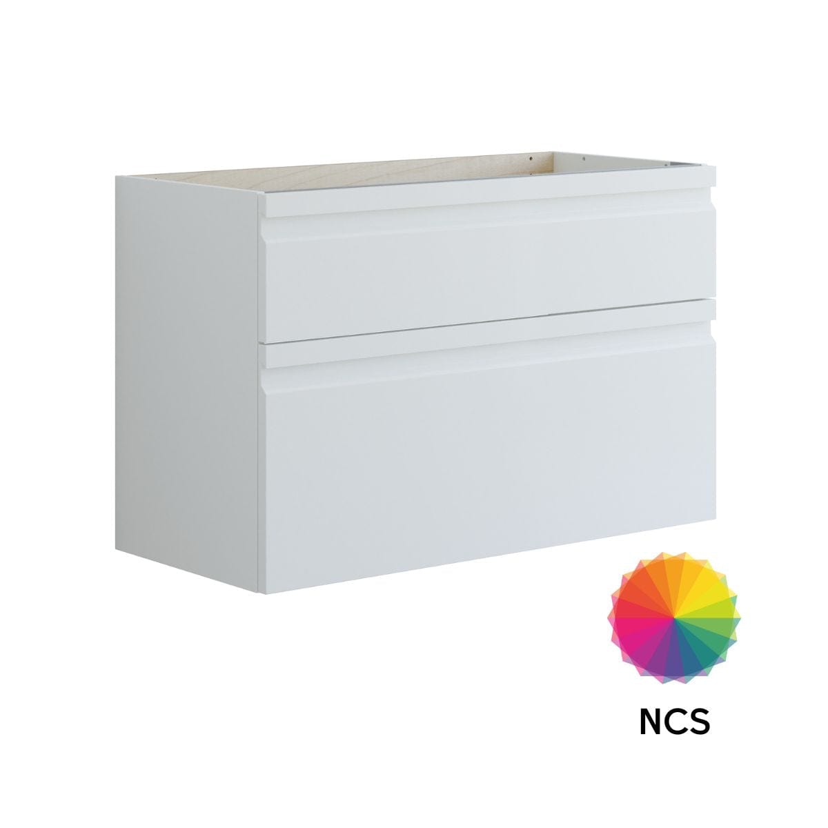 Dansani Inzo Integrert Servantskap 2 skuff ekstra høy underskuff NCS farge / 100cm Dansani Servantskap DA-U26-2099