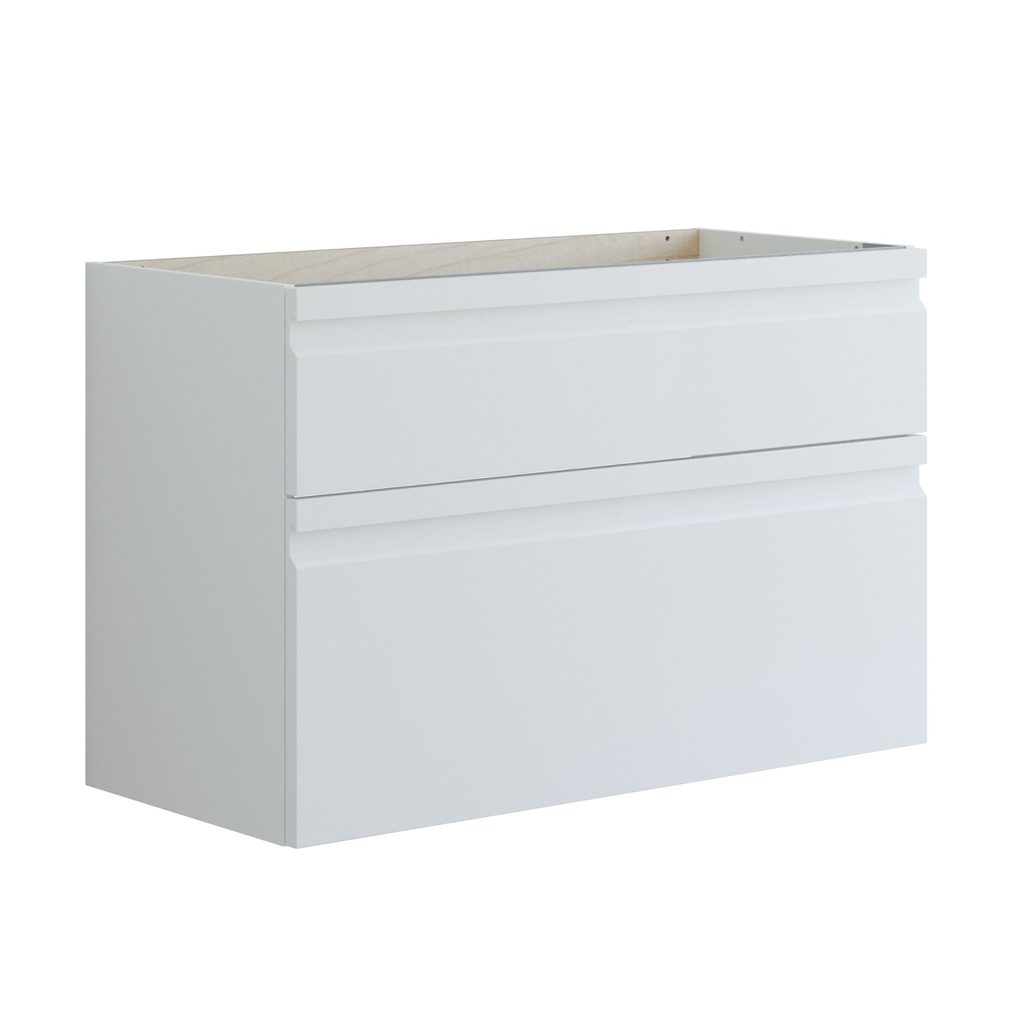 Dansani Inzo Integrert Sideskap 2 skuff Hvit matt lakk / 100cm Dansani Sideskap bad DA-U39-2071