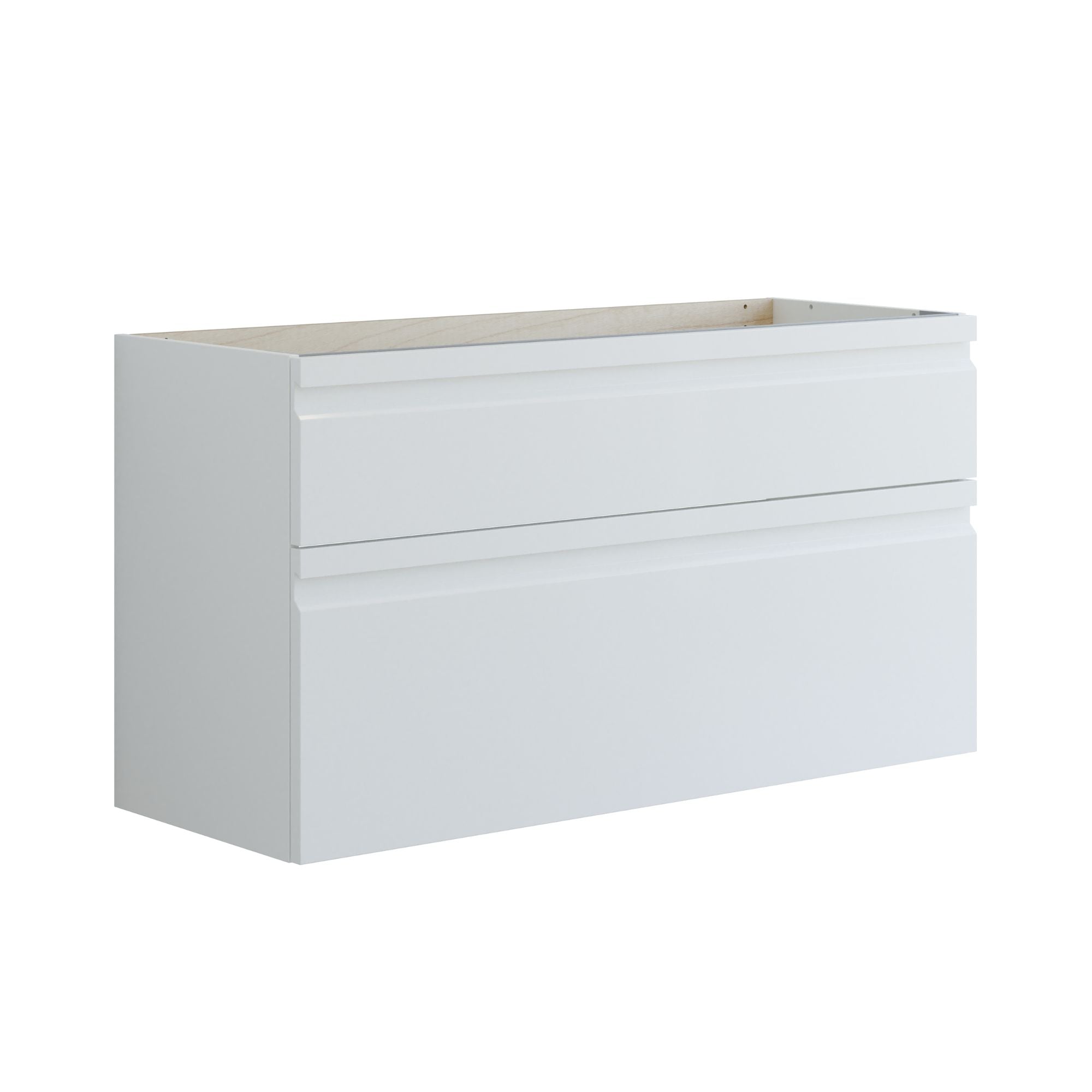Dansani Inzo Integrert Sideskap 2 skuff Hvit matt lakk / 120cm Dansani Sideskap bad DA-U40-2071
