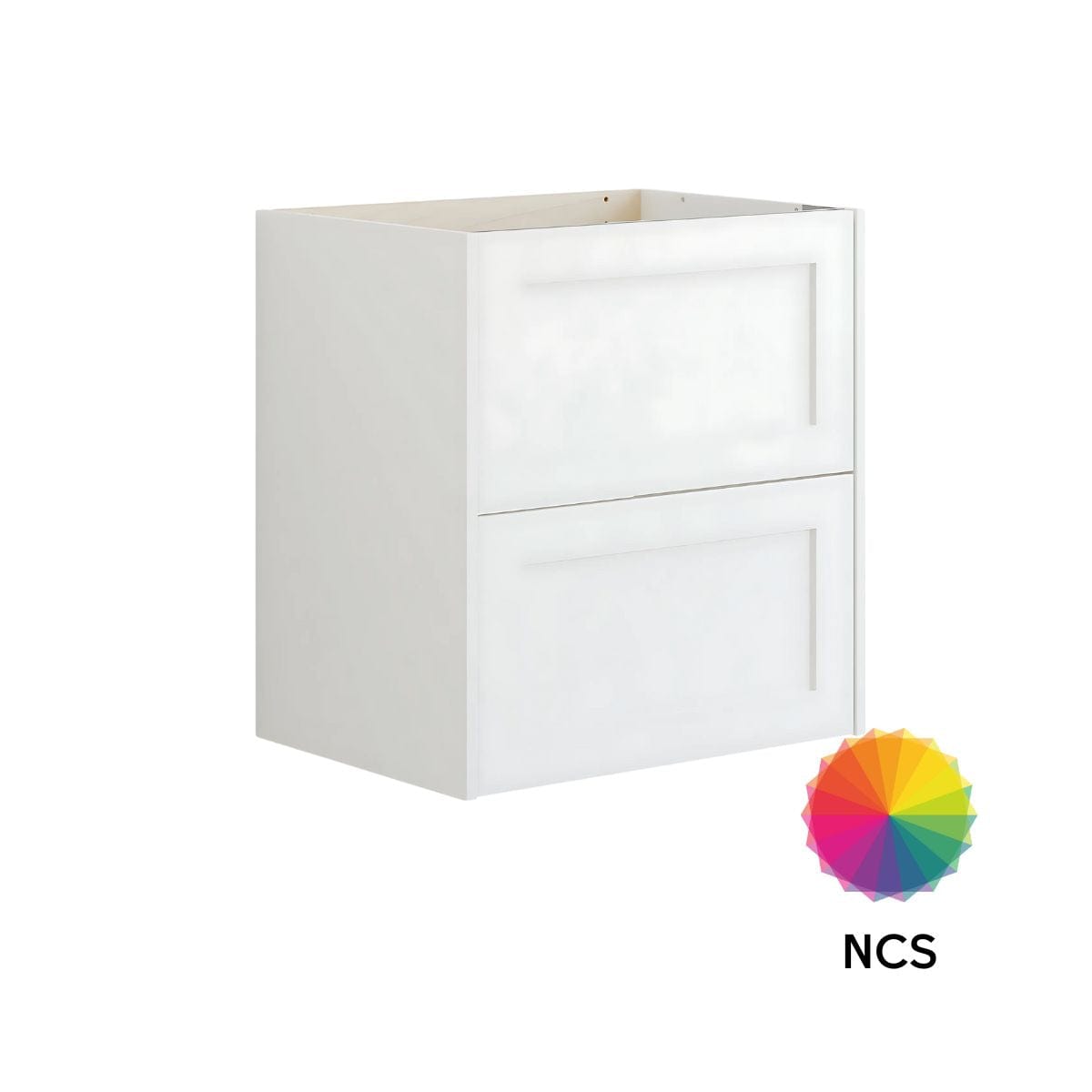 Dansani Inzo Ramme Skap 2 skuff B60-120xH64xD44cm NCS farge / 60cm Dansani Sideskap bad DA-T15-3099