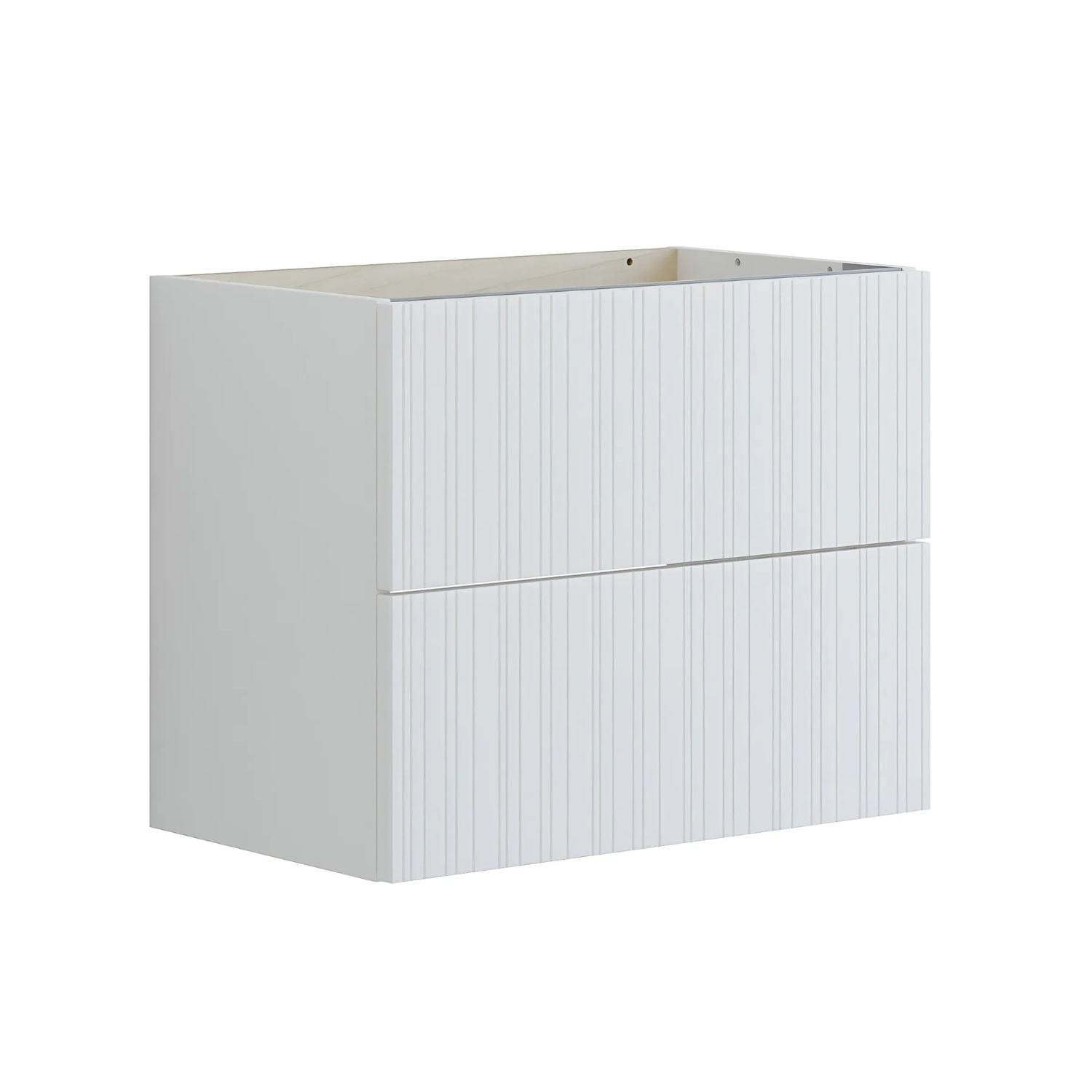 Dansani Inzo Riflet Servantskap Slim 2 skuff B60-80xH48xD35cm Hvit matt / 60cm Dansani Servantskap DA-U07-9010