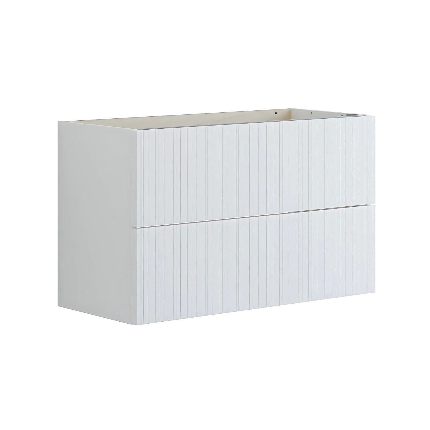 Dansani Inzo Riflet Servantskap Slim 2 skuff B60-80xH48xD35cm Hvit matt / 80cm Dansani Servantskap DA-U08-9010