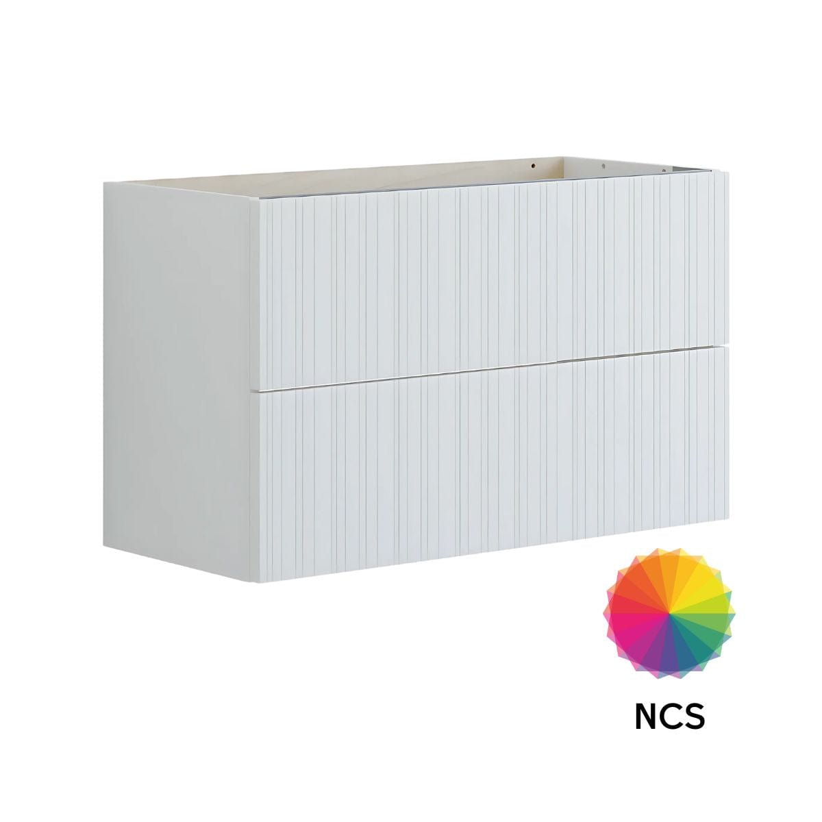 Dansani Inzo Riflet Servantskap Slim 2 skuff B60-80xH48xD35cm NCS farge / 80cm Dansani Servantskap DA-U08-9099