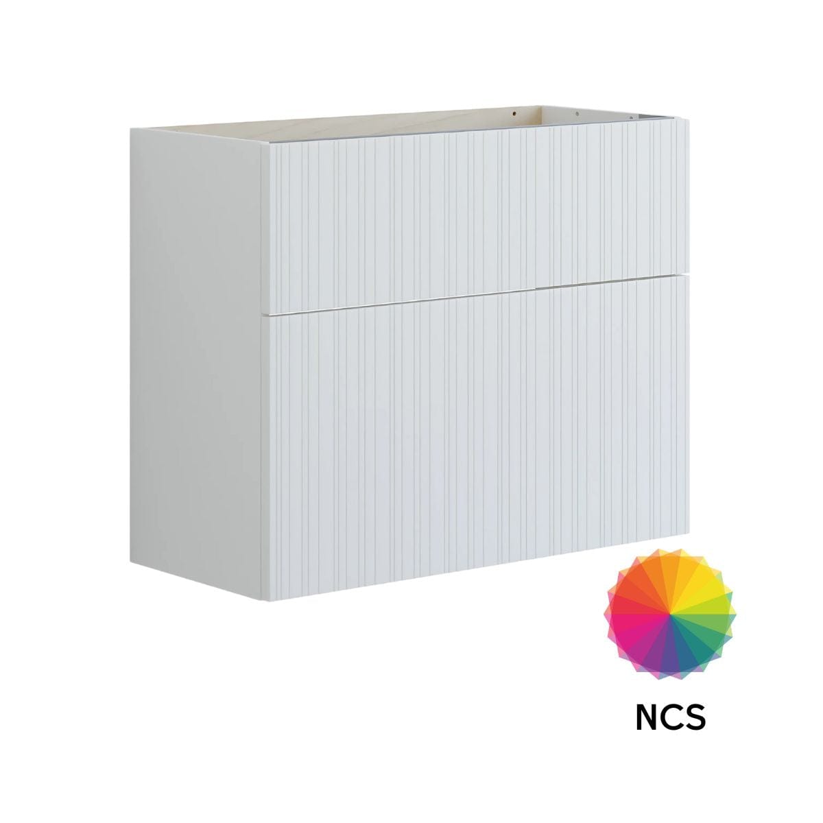 Dansani Inzo Riflet Servantskap Slim 2 skuff B60-80xH64xD35cm NCS farge / 80cm Dansani Servantskap DA-U11-9099