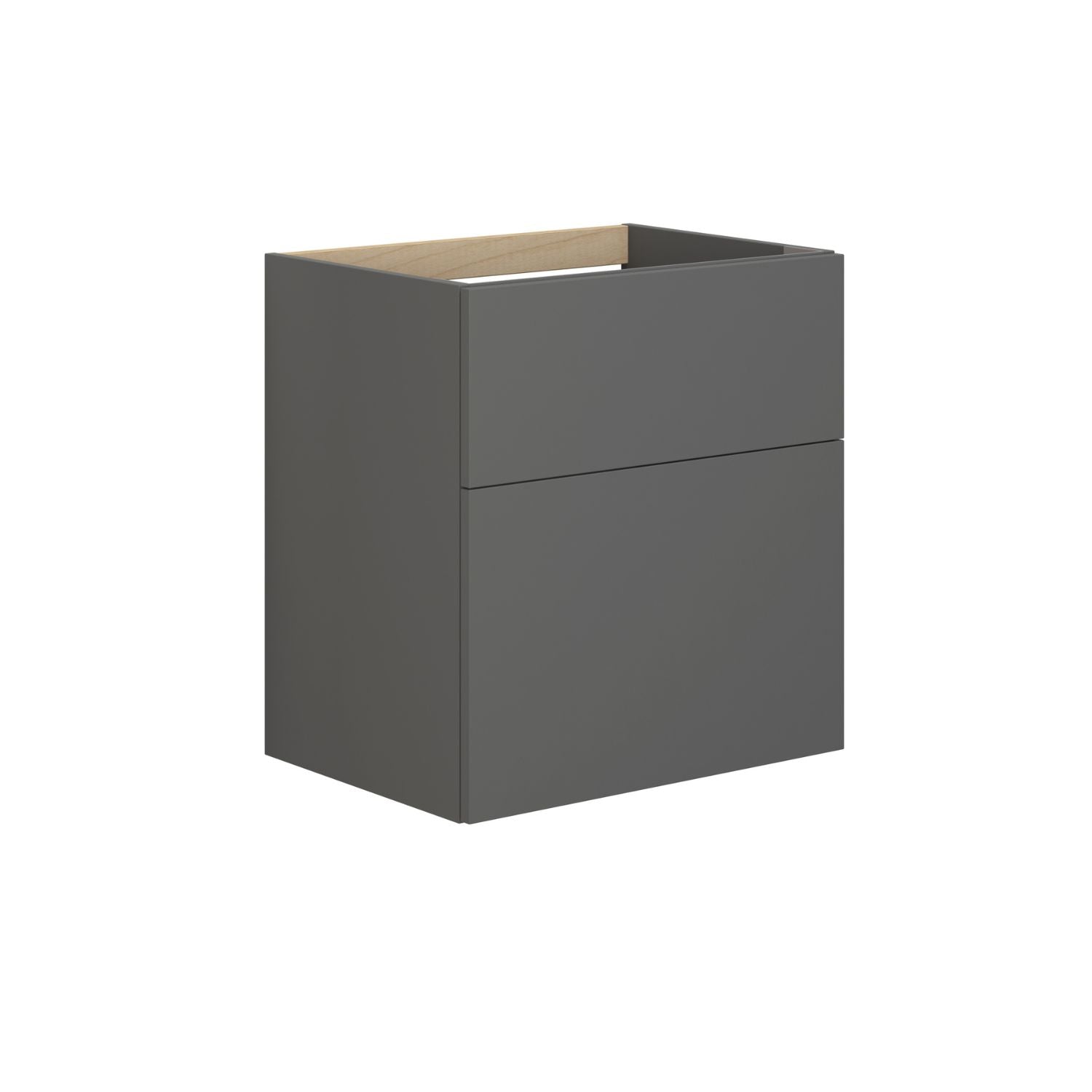 Dansani Inzo Servantskap 2 skuffer B60-120xH64xD44cm - Glatt Grå matt / 60cm Dansani Servantskap DA-M13-1003