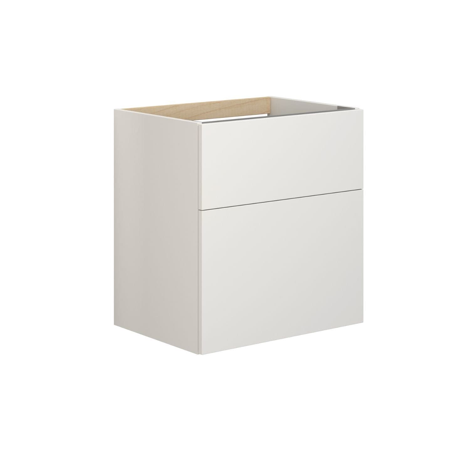 Dansani Inzo Servantskap 2 skuffer B60-120xH64xD44cm - Glatt Hvit matt / 60cm Dansani Servantskap DA-M13-1010