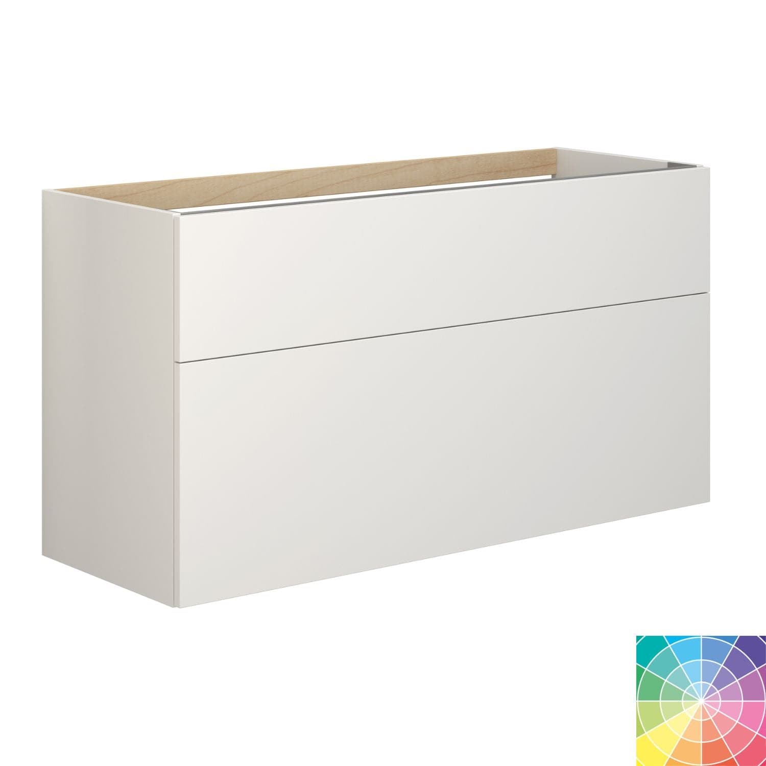 Dansani Inzo Servantskap 2 skuffer B60-120xH64xD44cm - Glatt NCS farge / 120cm dobbel Dansani Servantskap DA-M17-1099