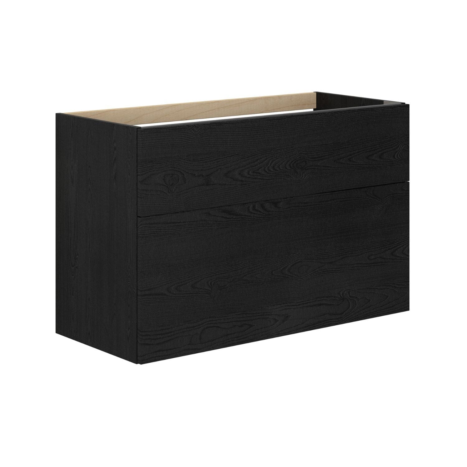 Dansani Inzo Servantskap 2 skuffer B60-120xH64xD44cm - Glatt Svart eik / 100cm Dansani Servantskap DA-M15-1050