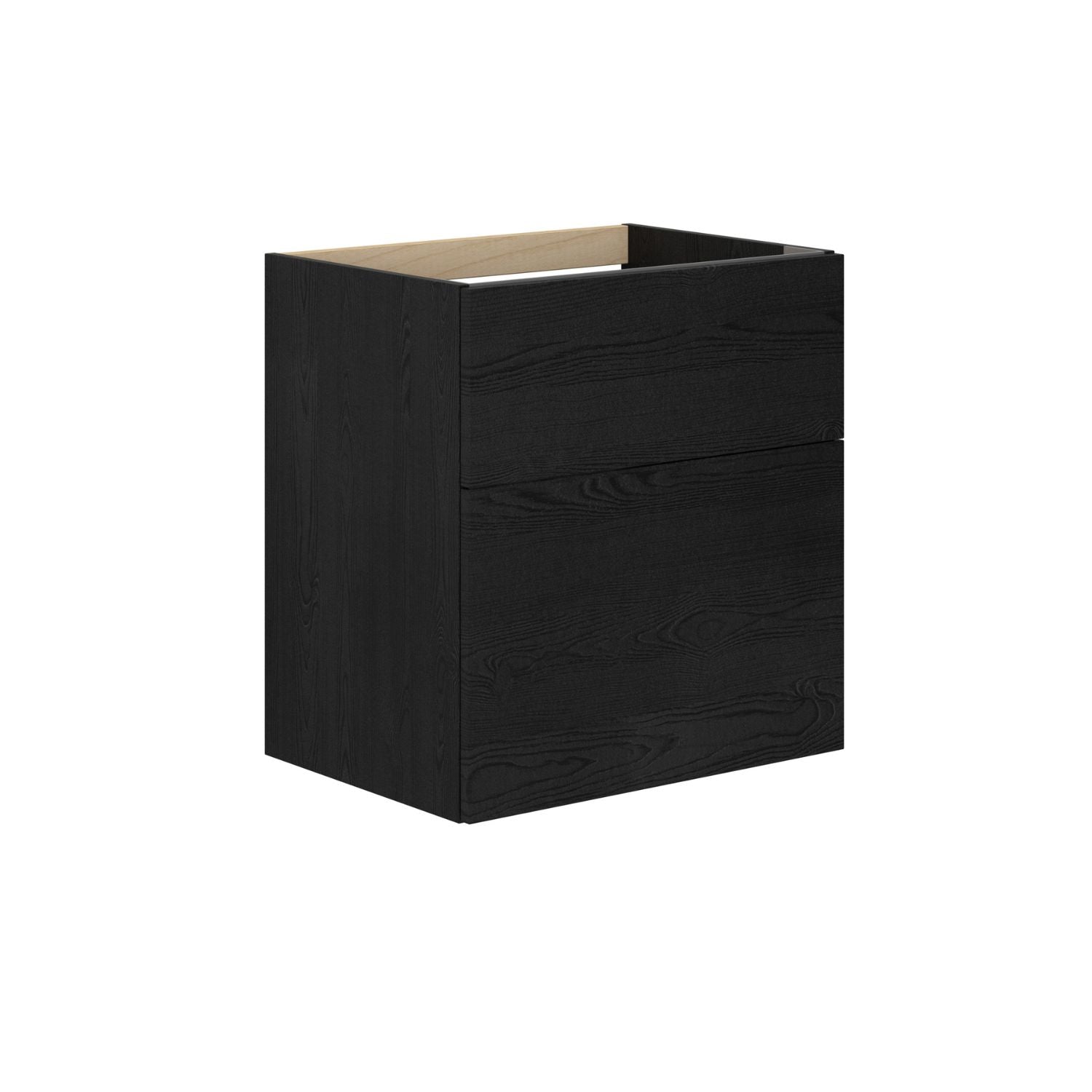 Dansani Inzo Servantskap 2 skuffer B60-120xH64xD44cm - Glatt Svart eik / 60cm Dansani Servantskap DA-M13-1050