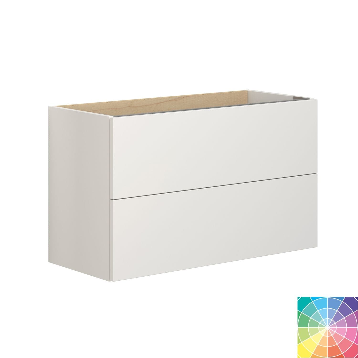 Dansani Inzo Servantskap 2sk B60-80xH48xD35cm, Slim - Glatt Dansani Servantskap