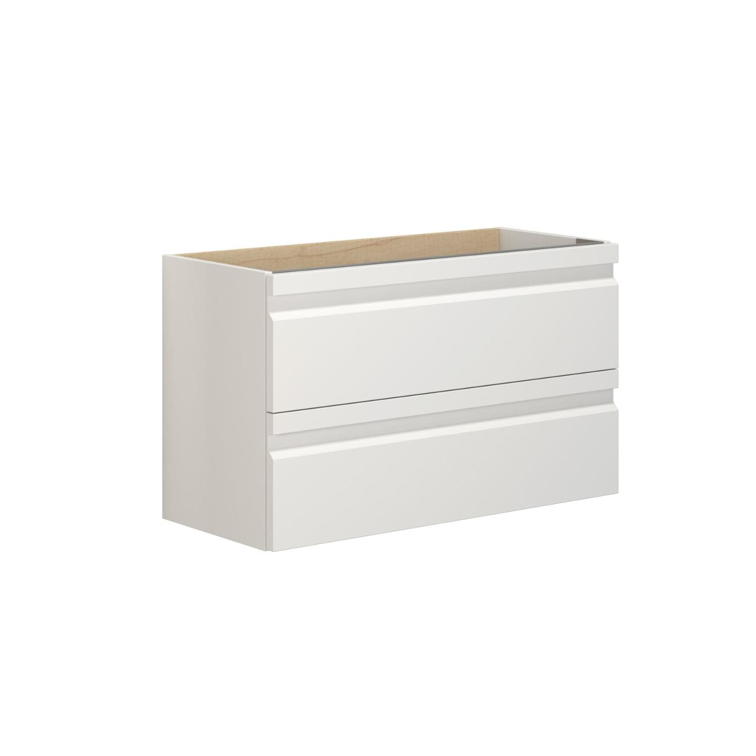 Dansani Inzo Servantskap 2sk B60-80xH48xD35cm, Slim, Integrert Hvit matt lakk / 80cm Dansani Servantskap DA-M03-2071